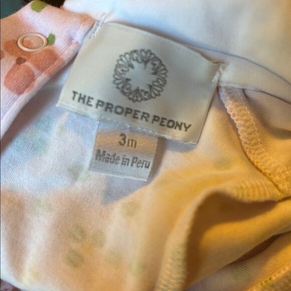 The proper peony Betty Floral Pima Girl Bubble 3 months - Picture 6 of 6